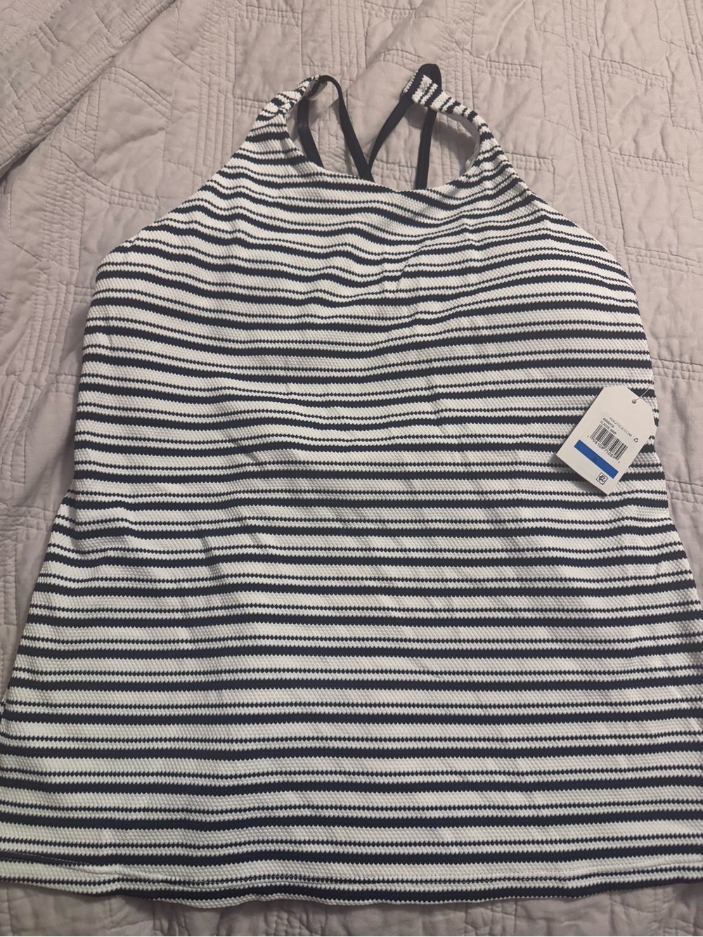 Nautica Tankini Top in Navy and White NWT 🏷️ 💙 🏖️